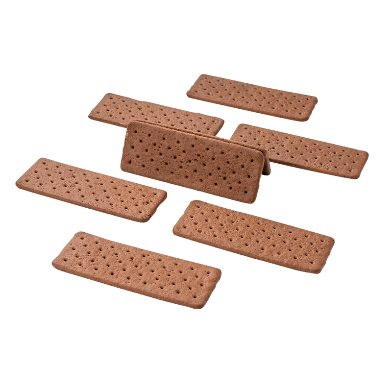 Biscoitos Duros Retangulares de Cacau