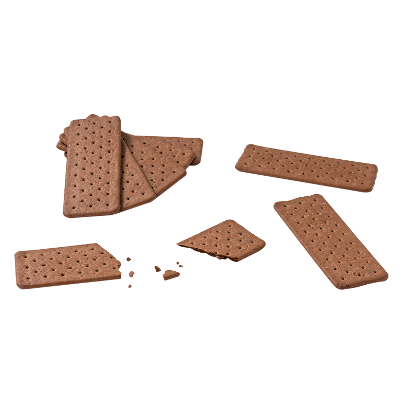 Biscoitos Duros Retangulares de Cacau